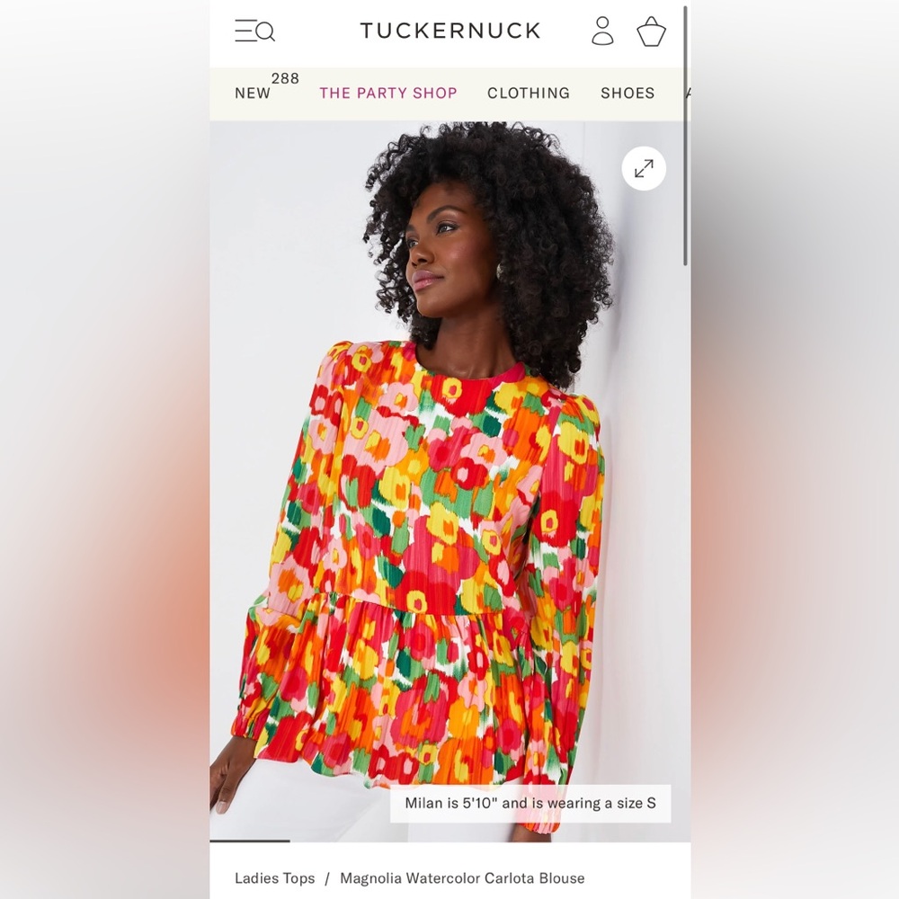 Pomander Place/Tuckernuck Top size XL